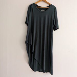 Torrid Green Asymmetrical Blouse Size 3/3X